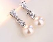 Посеребренные серьги s925 арт.2525