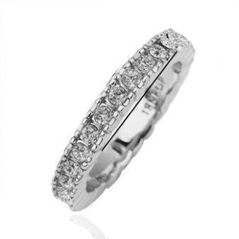 Кольцо позолота белое 18K арт.60063