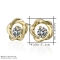 Серьги позолота 18K арт.10370